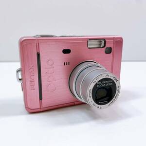 153【中古】PENTAX Optio S30 ペンタックス オプティオ ピンク コンパクトデジタルカメラ 電池式 デジカメ 通電確認済み 現状品 