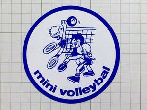 外国 古いステッカー：mini volleybal バレー ビンテージ 車 +Ma