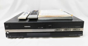 ④ジャンク品　TOSHIBA/東芝　VTR一体型HDD＆DVDビデオレコーダー　RD-W301　2007年製　VHS　リモコン付き