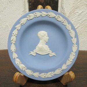 イギリス ヴィンテージ雑貨 ウェッジウッド ジャスパー ロイヤルウェディング 記念プレート 皿 英国製 plate 1832saz