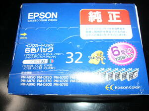 ☆　未使用品「EPSON 純正 エプソン インクカートリッジ IC6CL32カラー 6色パック（２セット)」☆