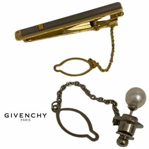 GIVENCHY PARIS VINTAGE ジバンシイ パリス ヴィンテージ ネクタイピン VINTAGE ヴィンテージ パール装飾 タイピン 2点セット アーカイブ