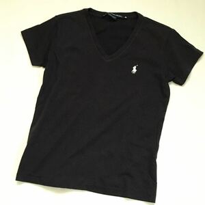 ラルフローレン スポーツ RALPH LAUREN SPORT◆ネイビー VネックTシャツ XSサイズ