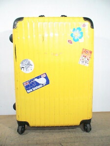 5152　黄色　軽量　TSAロック付　スーツケース　キャリケース　旅行用　ビジネストラベルバック