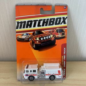 絶版・新品・未開封 マッチボックス 消防車 MATCHBOX PIERCE FIRE ポンプ車