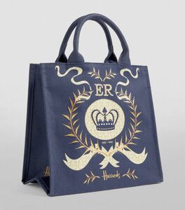 正規品 ハロッズ Harrods プラチナジュビリー エリザベス女王70周年記念 ハンドバッグ トートバッグ エコバッグ