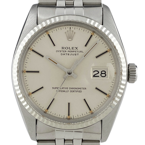 ロレックス ROLEX デイトジャスト 16014 腕時計 SS WG 自動巻き シルバー メンズ 【中古】