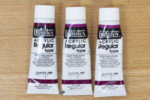 Liquitex リキテックス レギュラー 60ml [2006] ディープマゼンタ 3本 (少し使用・使用品)