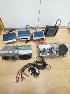 55263◆KENWOOD KGC-7400/KXC-3500/KAC-6200/KAC-7200/KSC-801 カーオーディオ ジャンク パーツ取り