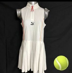 サンプル品　PUMA テニス　ノースリーブワンピース　◆ S ◆ 530605 ホワイト プーマ