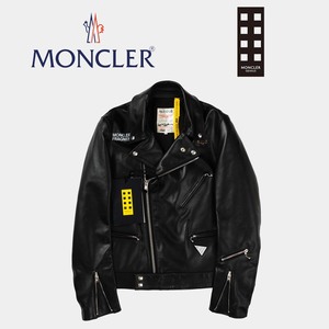 ◆レア・新品本物◆モンクレール ジーニアス MONCLER GENIUS ★ 7 FRAGMENT HIROSHI FUJIWARA Dwayne Lewis Leathers レザージャケット XL