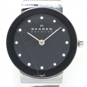 SKAGEN(スカーゲン) 腕時計 - 358SSSBD レディース ラインストーン 黒