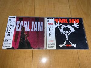 【国内盤帯付きCD】パール・ジャム / Pearl Jam アルバム・シングル2枚セット / Ten / Alive