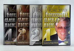 手品DVD★Professional CLOSE-UP MAGIC☆Michael Skinner★クロースアップマジック全4巻★マイケル・スキナー★激レア★即決有★