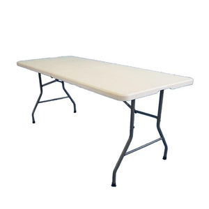 PE折り畳みテーブル　約180cm　TAN-599-180