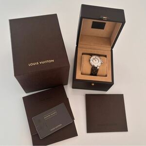 極美品 Louis vitton ルイヴィトン タンブール 8Pダイヤ 腕時計 確実正規品 ユニセックス 付属品完備　