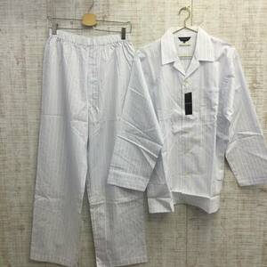 A409◇Guy Laroche | ギ ラロッシュ　未使用品　パジャマ　ホワイト×ブルー　サイズM