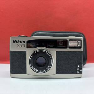 ◆ 防湿庫保管品 Nikon 35Ti コンパクトフィルムカメラ NIKKOR 35mm F2.8 動作確認済 シャッター、フラッシュOK ケース ニコン