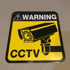新品・即決・’WARNING CCTV(防犯カメラ警戒中)’のステッカー