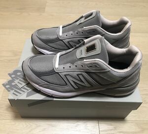 未使用品 サイズ28cm / US10 D New Balance / ニューバランス 22年製 Made in USA 990 v5 GL5 M990GL5 GRAY USA製 スニーカー グレー