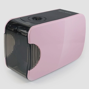送料無料★電動鉛筆削り USBケーブル 有線使用可 乾電池 コードレス使用可 電動シャープナー 小型 6-8mm(ピンク)