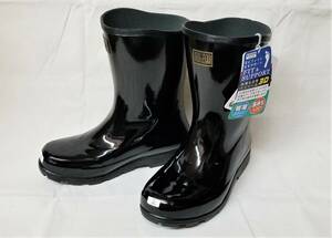 【弘進ゴム】ニューライト紳士FB　BLK　軽半長靴　超軽量　長持ち　プロ仕様　3Dインソール　新品LLL28.0ｃｍ