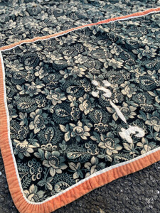 貴重 珍品 大正 昭和初期 ネル素材 色鮮やかな 総柄 蓮 馬 腹掛 古布 古裂 タペストリー ジャパンヴィンテージ JAPAN VINTAGE 20s30s40s
