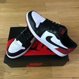 1円スタート！送料込み！28cm！美品！AIR JORDAN 1 AJ1 RETRO LOW OG CZ0790-106 エア ジョーダン 1 レトロ ロー OG ブラック トゥ つま黒