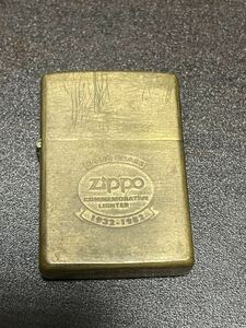 1円〜激安スタート ZIPPO ジッポー SOLID BRASS ブラスト COMMEMORATIVE 1932-1982 喫煙具 着火未確認 完全未確認