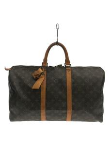 LOUIS VUITTON◆キーポル50_モノグラム_BRW/PVC/BRW