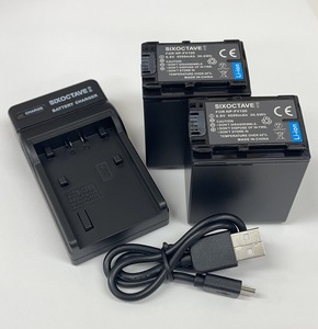 NP-FV100　SONY　互換バッテリー　2個と　互換充電器（USB充電式）1個　HDR-PJ20 NEX-VG10 HXR-MC1 HDR-CX720V HDR-PJ760 VHDR-PJ210