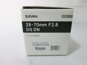 【新品同様品】SIGMA 28-70mm F2.8 DG DN Contemporary SONY E 標準ズームレンズ 付属品全て有り