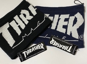 THRASHER スラッシャー NECK WARMER ネックウォーマー ブラック / ネイビー 2色　 展示未使用品