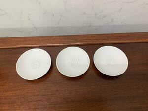 菊の御紋　陶器製　小皿　3客　経年保管品