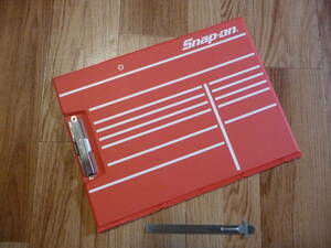 スナップオン 厚型 ツールキャビネット 赤色 工具箱型 ファイル バインダー クリップボード A4 サイズ 書類 カルテ 収納 激レア 再販無