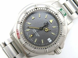 1円◆稼働◆ タグホイヤー WF1211-K0 プロフェッショナル200M グレー クオーツ ユニセックス 腕時計 O257