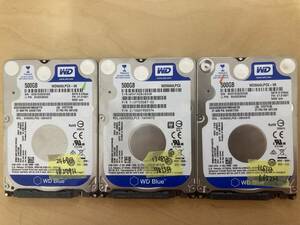 中古 ハードディスク 3台SET 500GB×3個 WD Western Digital ■SATA 2.5インチ_02