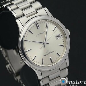 1円～◎美品◎SEIKO セイコー GS グランドセイコー デイト メンズ クォーツ SBGF013 8J56-7000◎箱保取説