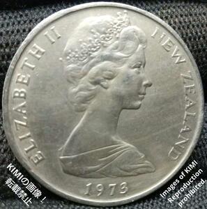 50セント白銅貨　エリザベス2世　2番目の肖像画　バーク船エンデバー号 貨幣　コイン　硬貨　古銭 ニュージーランド