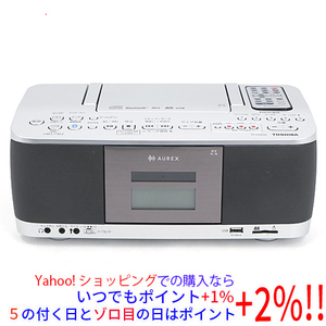 TOSHIBA SD/USB/CDラジオカセットレコーダー AUREX TY-CDX92(S) シルバー [管理:1100053236]
