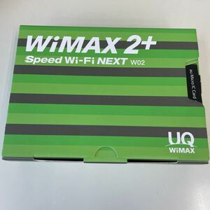 【未使用】【送料無料】UQ WiMAX2+ Speed WiFi NEXT W02　グリーン
