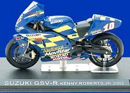 ■即決 ixo 1/24【スズキ GSV-R　ケニー・ロバーツJr. 2002】チャンピオン・バイク・コレクション No.16