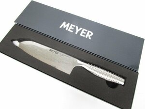 [即日発送] ★未使用★MEYER マイヤー ダマスカス 三徳包丁 KT-DSK 全長：約30cm ステンレス 67層構造 キッチン用品 ナイフ ⑥ 351