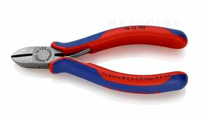 KNIPEX クニペックス 電気工事士用 エレクトロニクスニッパー 7612 125