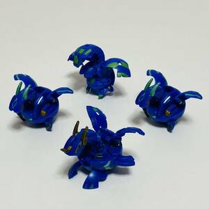 【中古品】SEGATOYS セガトイズ 爆丸 4個セット ハイパー・アクアドラゴノイド アクア・ハーデス ドラゴノイド・ヴォルテックス フィギュア