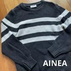 美品！AINEA ボーダー デザイン コットン100%セーター