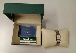 NO135　　シチズン CITIZEN エコドライブ コンビ G670-T011632　 ソーラー ホワイト 文字盤 2針式 レディース 腕時計