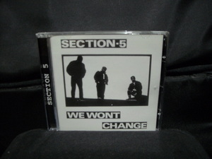 輸入盤CD/SECTION-5/セクション5/WE WONT CHANGE/80年代UK Oi!ハードコアパンクHARDCORE PUNKストリートパンクOi!SECTION5