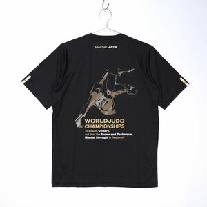 【送料無料】【未使用】adidas(アディダス)/MARTIAL ARTS/マーシャルアーツ/世界柔道選手権大会/ドライTシャツ/ブドーマートジャパン/L