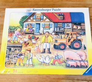 新品　Ravensburger Pazzle ラベンスバーガーパズル　on the farm 農場の動物　34Teile/pcs/pzs　ドイツ